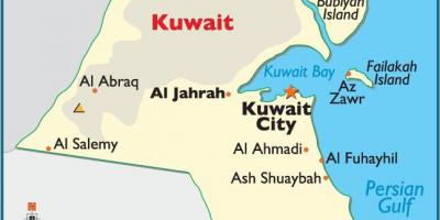 الكويت الخريطة كاملة