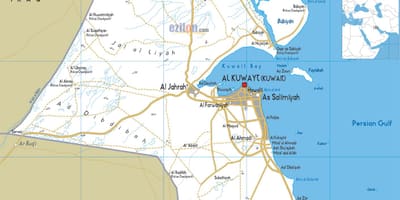مدينة الكويت خريطة الطرق