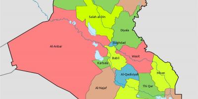 الكويت خريطة مع كتل